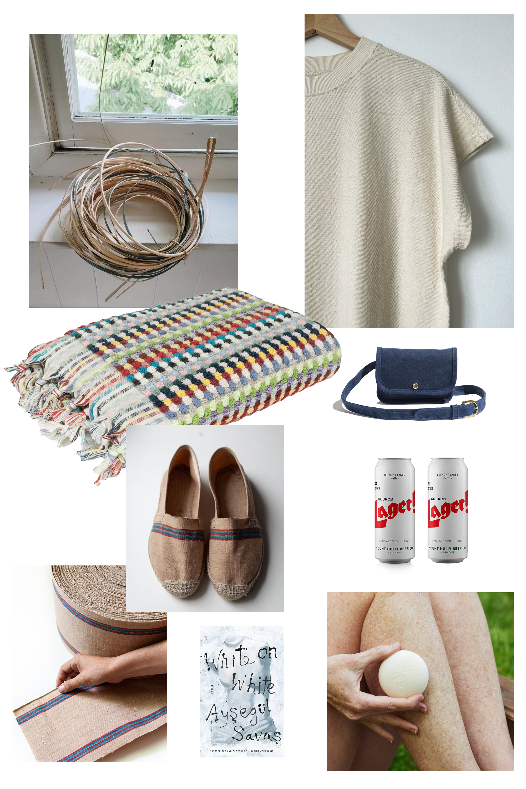 An image of a roundup of products and items.