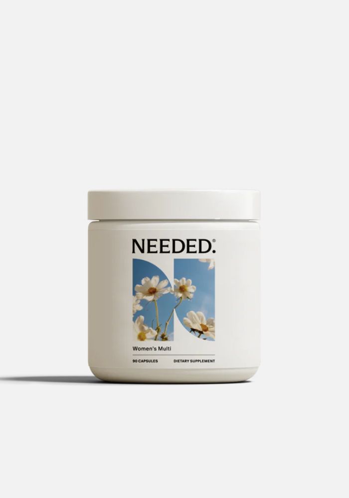 A bottle of Needed.'s Women's Multivitamins. 