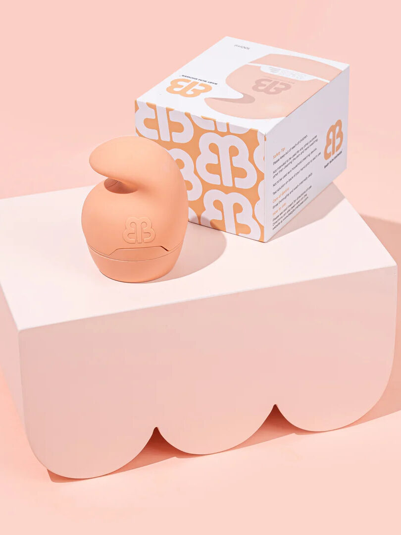 Baby Bum Shower product in front of its packaging.