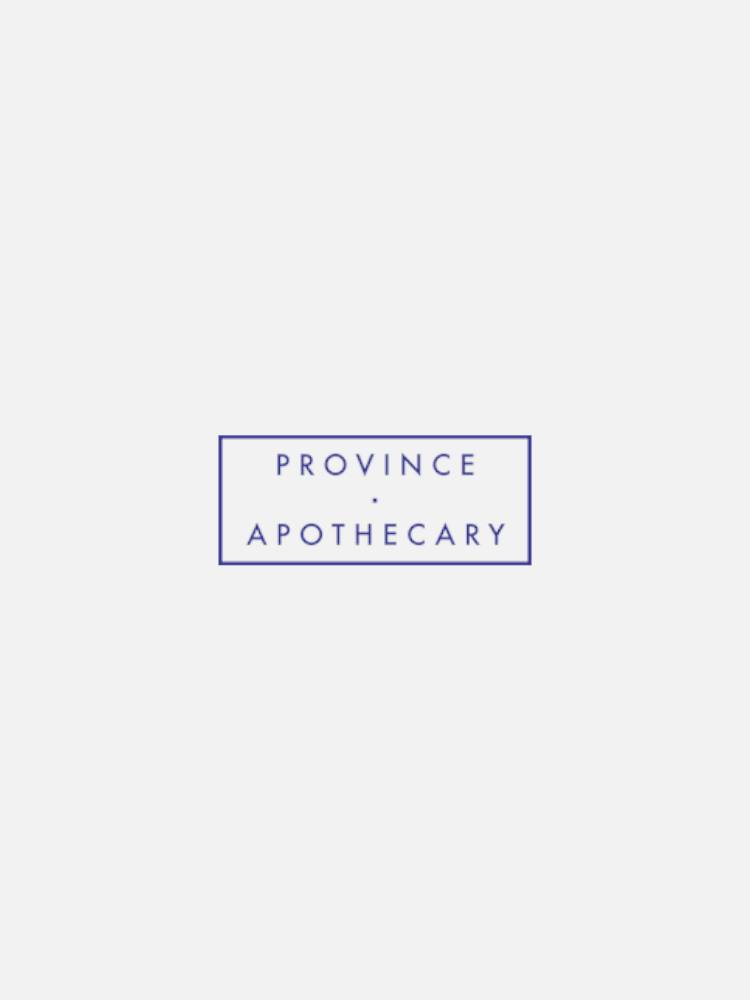 Logo of Province Apothecary with the text "Province Apothecary" in uppercase letters framed by a rectangular border.