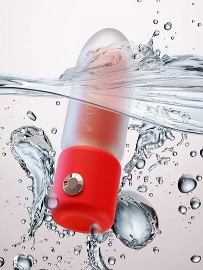 A Tracy's Dog lipstick vibrator submerged in water. 